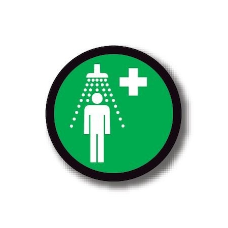 Ergomat 20in CIRCLE SIGNS - Emergency Shower DSV-SIGN 400 #1719 -UEN